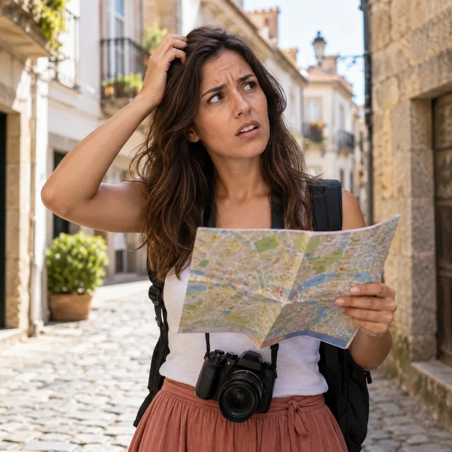 estou perdida — I'm lost (said by a woman)