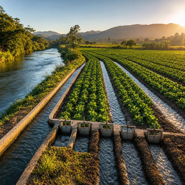 irrigação — riego, irrigación