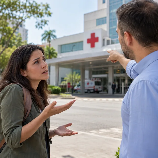 onde fica o hospital? — where's the hospital?