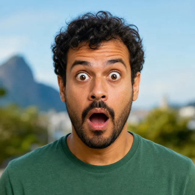 surpreso — surprised