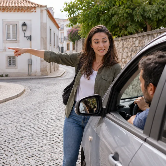 vire à esquerda — turn left